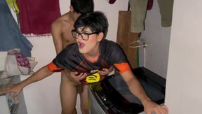 Ken Sissy Femboy Invited His Chillerete Friend to His House and Ended up Him