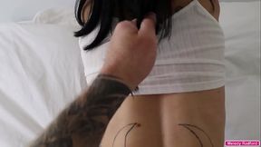 Real BIG ASS latina MILF Step MOM Big Tits Petite Australian Pornstar Metaverse Gamer with Hentia Tattoos Couple Take Fucking Into The Lounge Room - Melody Radford