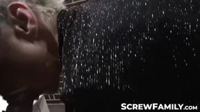 ”Hot step old woman Belinda Bee & family cum together at a swingers club”