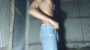 Hot boy smoking and massage her big cock