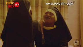 Innocent nuns fucks and squirts after evenin - Ebony Lesbians in uniform