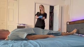 Nurse Sydney Paige Milks Her Patients Cock & Prostate