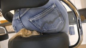 Shrunken slave girl under my ass