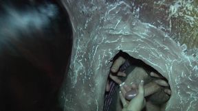 Vintage Gangbang with Two Hot Girls in Latex Lingerie