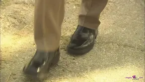 Cheating husband fucks black babe in front of his big-cocked wife