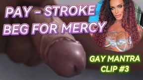 Pay, Stroke, Beg For Mercy - Gay Mantra Clip #3