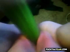 Chubby amateur masturbates