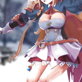 Cute Princess With Big Tits Dancing (3D HENTAI)