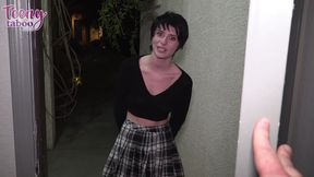 neighbors daughter kitty lynn gets fucked and creampied after lockout