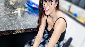 ”Step Sister making her stepbrother feel better by jerking off his meat”