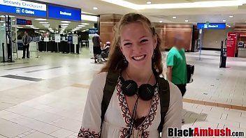 Teen blonde Luna gets her first BBC facial