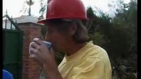 milf jackie  pulls off hardcore mmf threeway with construction workers