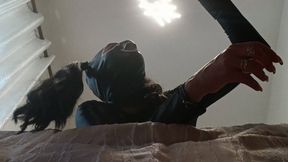 Long blowjob action in sexy clothes with oral creampie