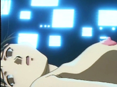 Busty hentai girl in the research