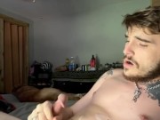 Jacking it in front of the window for the world to see!!! PUBLIC CUMSHOT!!!! SHOOTING ROPES MESSY!!