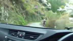 Arousing Asian teen Kokomi Naruse in outdoor car sex