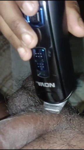 First Time My Girlfriend Remove My Private Hair with Trimmer   Clip 3