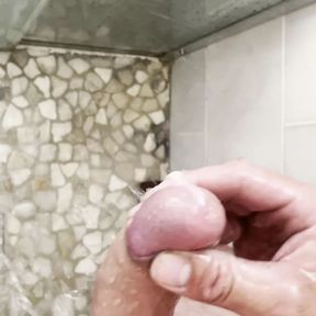 Handjob in the shower