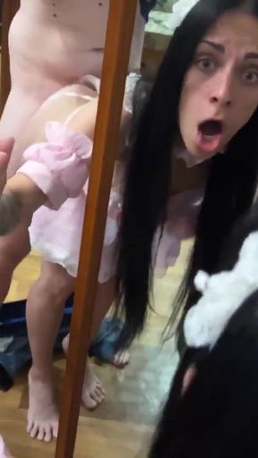 Powerful moment from &quot;It&#039;s good that my husband doesn&#039;t know how great my stepson creampie in me&quot;