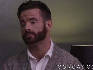 Homo male Hans Berlin in vehement interracial butt pounding