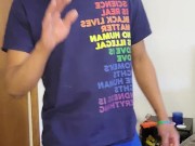 SHHHHHH! Kennie Jai jerks off in the next room and the roommate might hear!!!