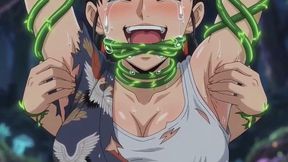 Helpless Japanese Girl Bound by Vines & Mercilessly Tickled by Sadistic Dryad - Girl on Girl Tickling