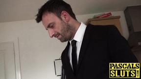 ”Dark haired milf gets the hardest fuck session of a lifetime”