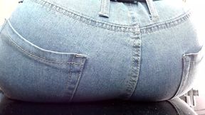 Tiny Neighbor Trampled in Denim Jeans and Ass Stifled Ignorant