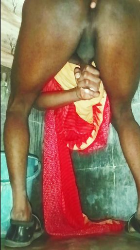 Indian crossdresser tamil showing ass and cock masturbation