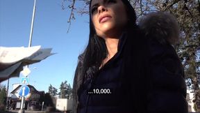 Public Sex - super fit woman found in public and taken to her very first photoshoot casting