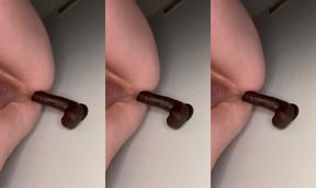Anal creampie training with sissy femboy while playing