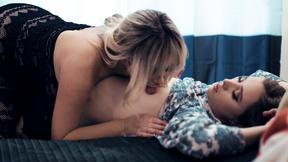 ”Big boobs lesbian MILF boss seduces employees teen stepdaughter”