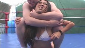 Asian Domination of an American Wimp - Nicole Oring VS Bret