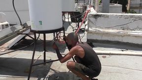 israeli solar water heater technician fucks hard