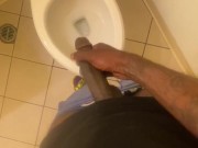 HOPE SOME COCK AND CUM LOVER WALKS IN ON MY HANGING BBC “ who wants to walk in ?