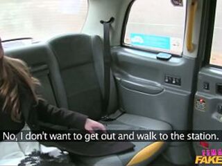 Posh Lesbo gets her Thrills from a Lesbo Taxi Driver - Female Fake Taxi