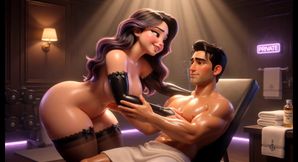 Curvy Personal Trainer Obedient Late Night Session (ai Generated)