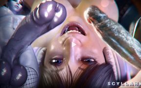 Serge3dx Hot Big-booty in Intense Orgy: Hardcore Fucking, Gaping, Cum-swallowing, and Monster Cock Worship