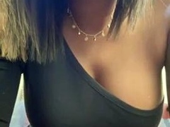 Amateur striptease and Solo masturbation