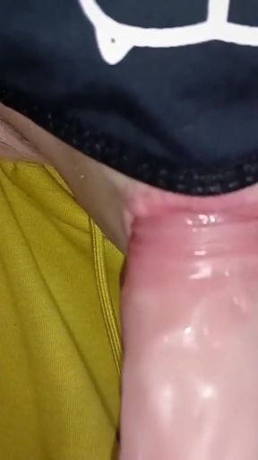 Close up Femboy toy Blowjob from first person view   Clip 1