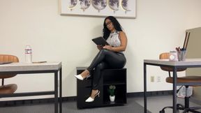 At the office, acting like I don’t notice you staring 👀