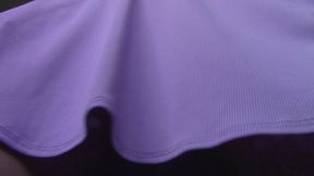 Lilac Satin Panty Upskirt & Scissorhold (mkv)