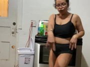 Anna maria mature latina sexy Dominican MILF in black part 3