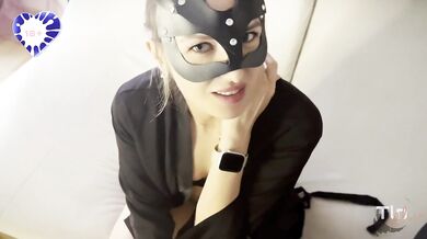 Milf Stepmom caught cheating then deep throats till her throat drips