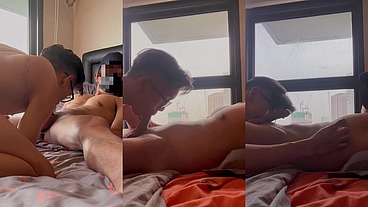 My Lustful Lover Kept Pressing and Sucking My Big Cock