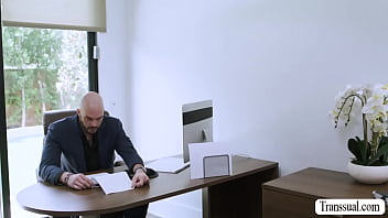 My TS secretary is craving for my big dick