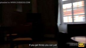 HUNT4K Skinny babe Erica Black needs a lot of cash thats why she becomes slut