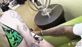 Tattooed hotwife Chloe Cartier gets drenched in cum by Rome Majors BBC