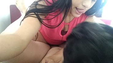 cuckold self filming in amazon position fucking until he cums inside my pussy