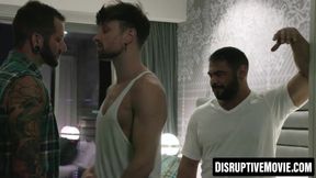 DisruptiveMovie.com - Curly haired Drew Dixon dominated in a hot threesome